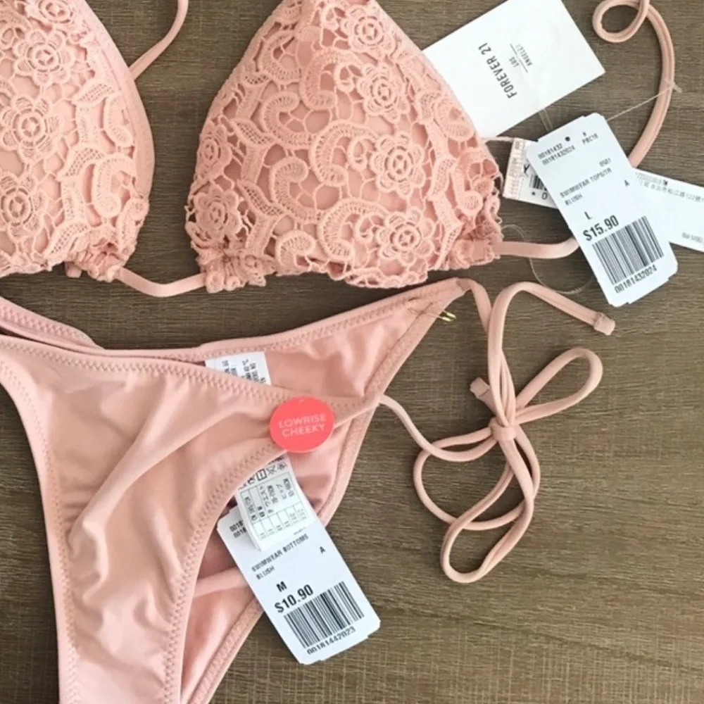 ISO THIS BIKINI FOREVER 21 BLUSH - Picture 4 of 5